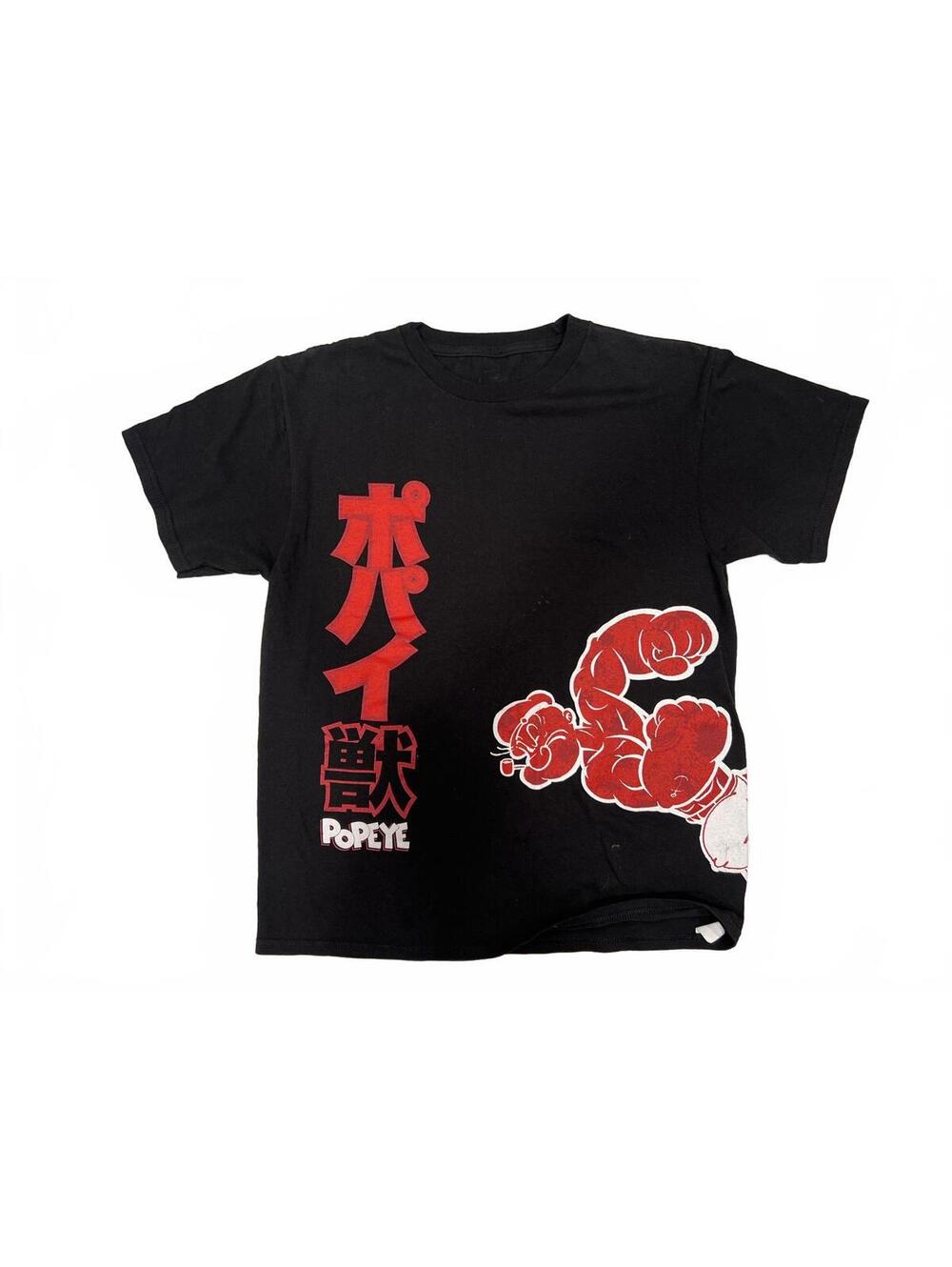 Mad Engine x Popeye Branded Red Japanese Tee Men's Medium